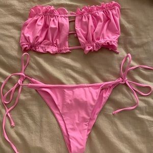 Shein neon pink bikini